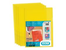 M STAR - 10 Pochettes coin -  A4 - pour 25 feuilles - 15/100 - jaune