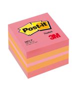 Post-it - Mini Bloc Cube - rose/orange - 400 feuilles - 51 x 51 mm