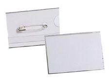 SOLVEIG badge nominatif - pour 40 x 60 mm - transparent (pack de 50)