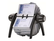 Durable Visifix Vega - Fichier rotatif de cartes de visite avec répertoire alphabétique