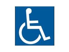 Pickup - Pictogramme - Accès handicapé - 200 x 200 mm