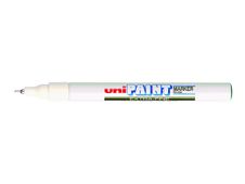 UNI PAINT - Marqueur permanent - pointe fine - blanc