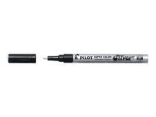 Pilot Super Color - Marqueur permanent - pointe fine - argent