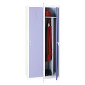 Vestiaire Industrie Salissante (à monter) - colonne suivante - H180 x L40 x P51,5 cm - gris/bleu