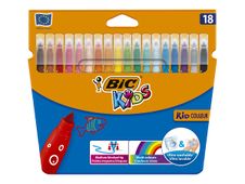 BIC KiDS KID COULEUR - Marcador - colores surtidos - tinta al agua - 0.8 mm - medio (paquete de 18)
