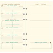 Exacompta Exatime 17 Pocket - Recharge pour organiseur - 1 semaine sur 2 pages - 9,8 x 17,2 cm