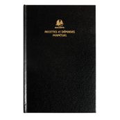 Agenda Carré recettes et dépenses - perpétuel - 1 jour par page - 13,5 x 21 cm - noir - Exacompta