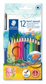 STAEDTLER Noris Club aquarell - Lápiz de colores al agua - colores surtidos (paquete de 12)