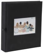 Album photos classique personnalisable mémo 200 ERICA "Square" pour 200 photos 11,5 x 15 cm coloris noir