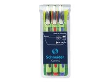 Schneider Xpress - Pack de 3 feutres fin - bleu/noir/rouge