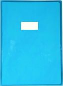 Calligraphe - Protège cahier sans rabat - A4 (21x29,7 cm) - cristalux - bleu transparent