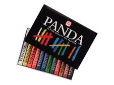 Talens Panda - 12 crayons de cire - couleurs assorties