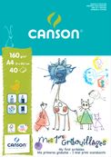 Canson - Bloc Canson Mes 1ers gribouillages - 40 feuilles - A4 - 160 gr