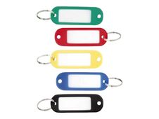 Sign - 100 Porte-clés - 56 x 22 mm - plastique - couleurs assorties