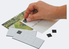 Sign - Aimants carrés prédécoupés - 49 adhésifs de montage