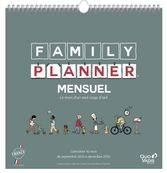 Calendrier Family Planner Mensuel - 16 mois : Septembre à Décembre - 30 x 30 cm - Quo Vadis