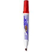 BIC VELLEDA 1751 - Marqueur effaçable - pointe biseau - rouge