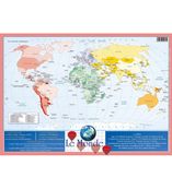 Aris Editions - Sous main éducatif effaçable "Le Monde" - 30 x 42 cm
