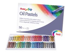 Pentel Arts - 50 pastels à l'huile - couleurs assorties - 8 mm