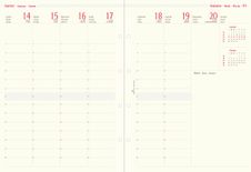 Oberthur 30 - Recharge pour organiseur - 1 semaine sur 2 pages à la verticale - 21 x 29,7 cm