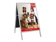 INOVSHOP - Chevalet de sol 60 x 80 cm - usage extérieur - double face