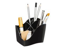 CEP Ellypse - Multipot à crayons 4 compartiments - noir