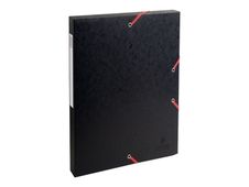 Exacompta Exabox - Boîte de classement en carte lustrée - dos 25 mm - noir