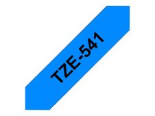 Brother TZe541 - Ruban d'étiquettes auto-adhésives - 1 rouleau (18 mm x 8 m) - fond bleu écriture noire 