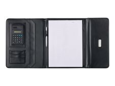 Oberthur Cambridge - Conférencier à rabat A4 avec calculatrice - noir