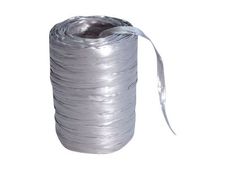 Maildor - Pelote de raphia synthétique - ruban d'emballage 100 m - argent