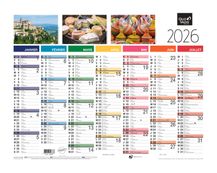 Quo Vadis - Calendrier Fantaisie 7 mois par face - 21 x 27 cm - Tradition