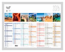 Quo Vadis - Calendrier Fantaisie 7 mois par face - 21 x 27 cm - Terre