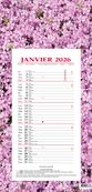 Quo Vadis Fleurs - Calendrier bloc mensuel - 16 x 33,5 cm