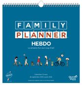 Calendrier Family Planner Hebdomadaire - Septembre à Août - 30 x 30 cm - Quo Vadis