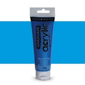 Daler-Rowney Graduate - Peinture acrylique - bleu métallique - 120 ml