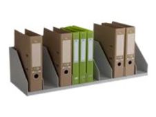 Trieur pour classeurs à levier - 9 cases fixes - L 85,7 cm - gris