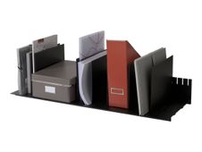 Trieur pour classeurs et documents - 10 séparateurs amovibles - L 85 cm - noir