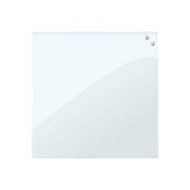 Naga - Tableau en verre - 45 x 45 cm - Blanc