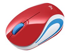 Logitech M187 - Mini souris sans fil - rouge