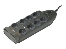 INFOSEC S8 - Multiprise parafoudre 8 prises - parasurtenseur 2500 W