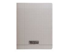 Calligraphe 8000 - Cahier polypro 17 x 22 cm - 96 pages - grands carreaux (Seyes) - gris