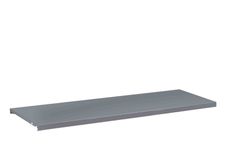 Tablette pour armoire à rideaux monobloc - L120 x P43 x H43 cm - silver