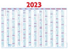 Oberthur Classique - Calendrier 12 mois par face - 41 x 57 cm