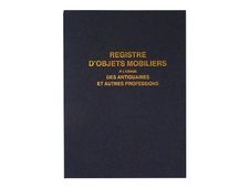ELVE - Registre des objets mobiliers pour les antiquaires/brocanteurs - 32 x 25 cm
