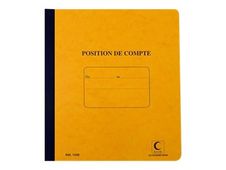 ELVE - Carnet de Position de compte - 21 x 19 cm - 80 pages