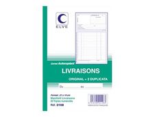 ELVE - Manifold Carnet de livraisons - 50 tripli - 21 x 14 cm