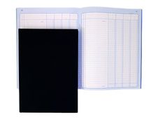 ELVE - Piqûre comptable - 4 colonnes par page - 31 x 21 cm - 100 pages