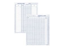 ELVE - Piqûre comptable Caisse ou banque 4+10 colonnes sur 2 pages - 32 x 25 cm - 100 pages
