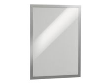 Durable Duraframe - 2 Cadres d'affichage adhésif repositionnable - A3 - argent