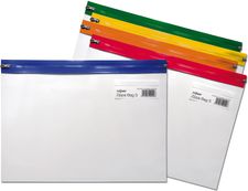 Snopake Zippa-Bag S - Pochette renforcée zippée - 255 x 190 mm - disponible dans différentes couleurs